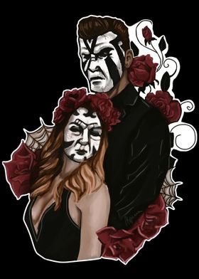 Masks and roses
