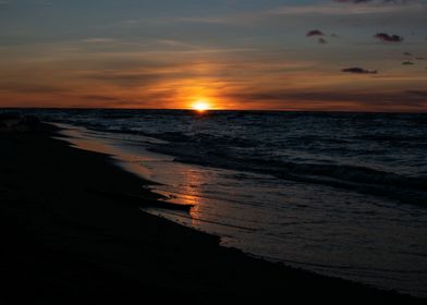Sunset on Great Slave Lake
