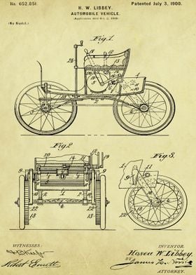 Libbey Automobile Patent