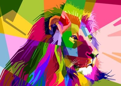 Abstract Lion