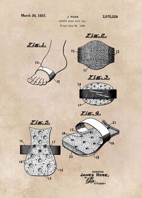 patent safety bath foot pa