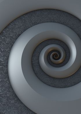 Gray 3D Spiral