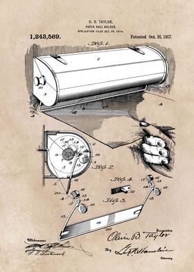 patent Taylor Paper roll h