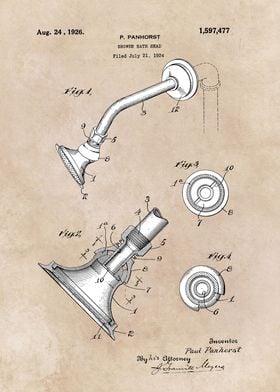 patent Shower bath head