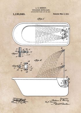 patent shower bath 