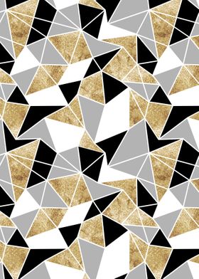 Geometric wall art pattern