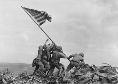 Raising Flag Iwo Jima 1945
