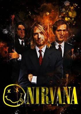 Nirvana metal poster