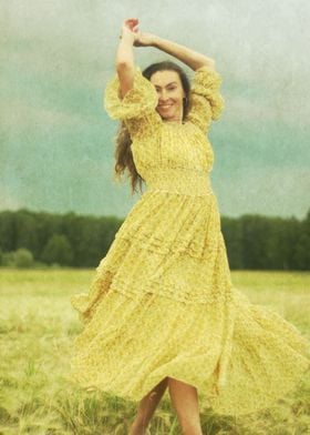 Woman in a field