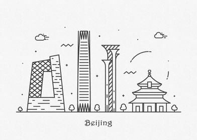 Beijing City Skyline