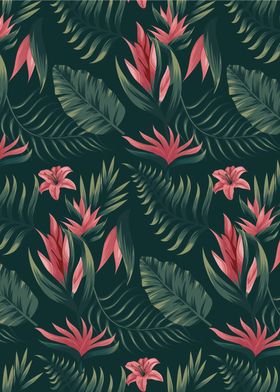 Tropical Leaves Pattern
