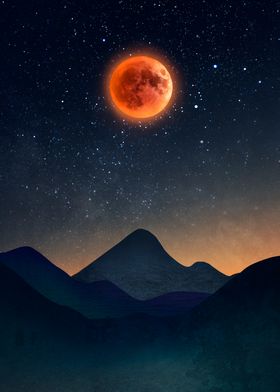 The red moon