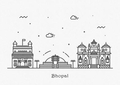 Bhopal City Skyline