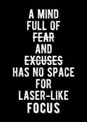 Laser Like Focus Quote