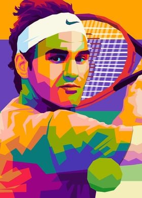 Roger Federer Illustration