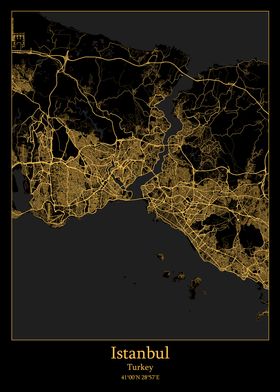 Istanbul Turkey map