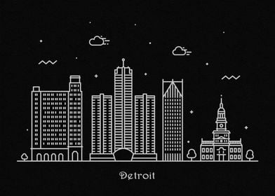 Detroit Skyline