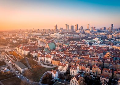 Warsaw by drone