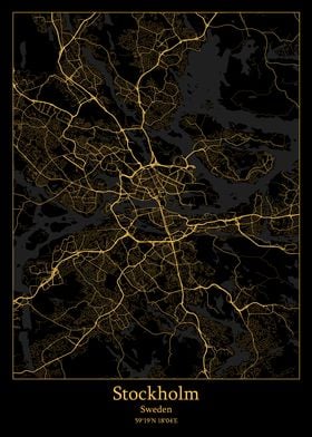 Stockholm Sweden map