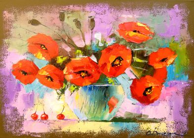 A bouquet of poppies