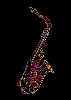 Funky saxophone