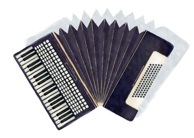 Watercolor accordion