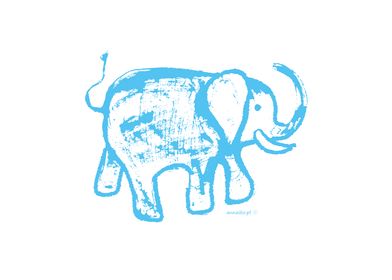 Blue elephant