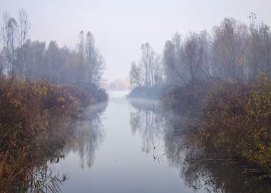 A lake near Kyiv city