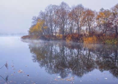 The lake near Kyiv city