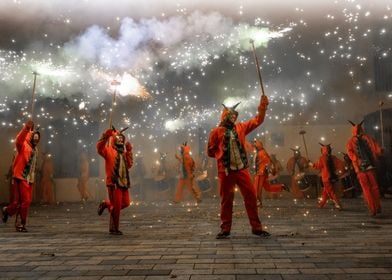 Correfocs in Catalonia