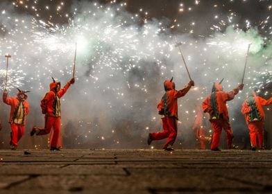 Correfocs in Catalonia