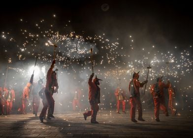 Correfocs in Catalonia