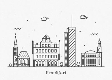 Frankfurt City Skyline