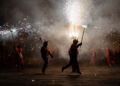 Correfocs in Catalonia