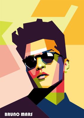 Bruno Mars in WPAP Style