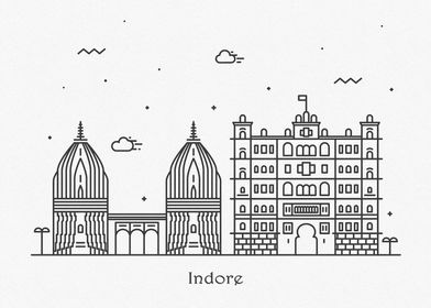 Indore City Skyline