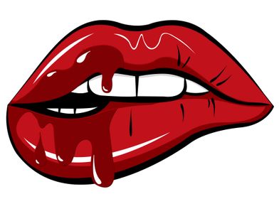 Red Lips Vector