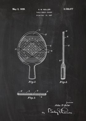 1937 Table Tennis Racket