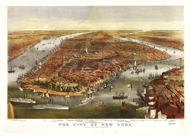 The City of New York 1870