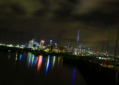 Night View Of Auckland CBD