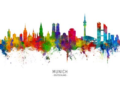 Munich Germany Skyline