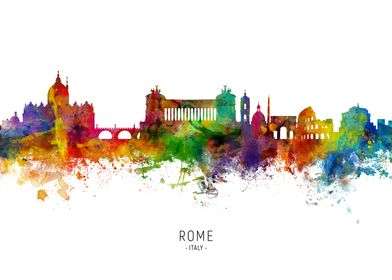 Rome Italy Skyline