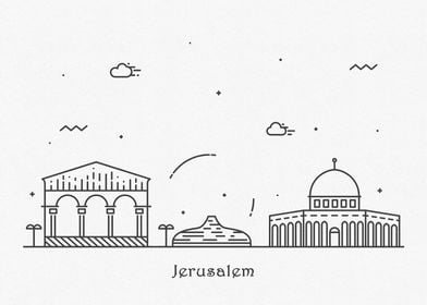 Jerusalem City Skyline