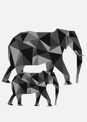 Elephants Geometric