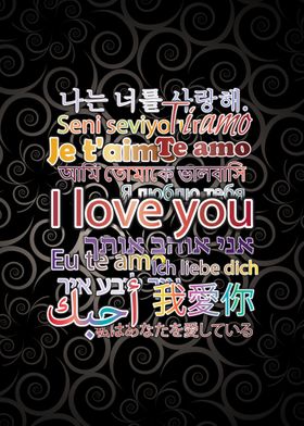 LOVE YOU in all languages 