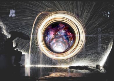 Spin fire galaxy portal