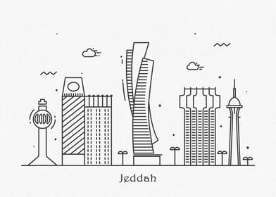 Jeddah City Skyline