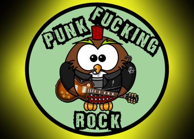 Punk Fucking Rock Owl