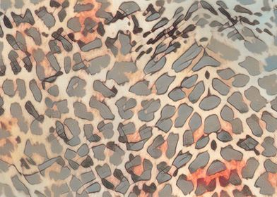 abstract leopard fur 