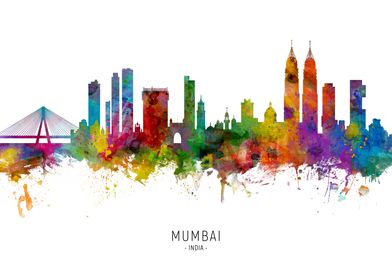 Mumbai India Skyline